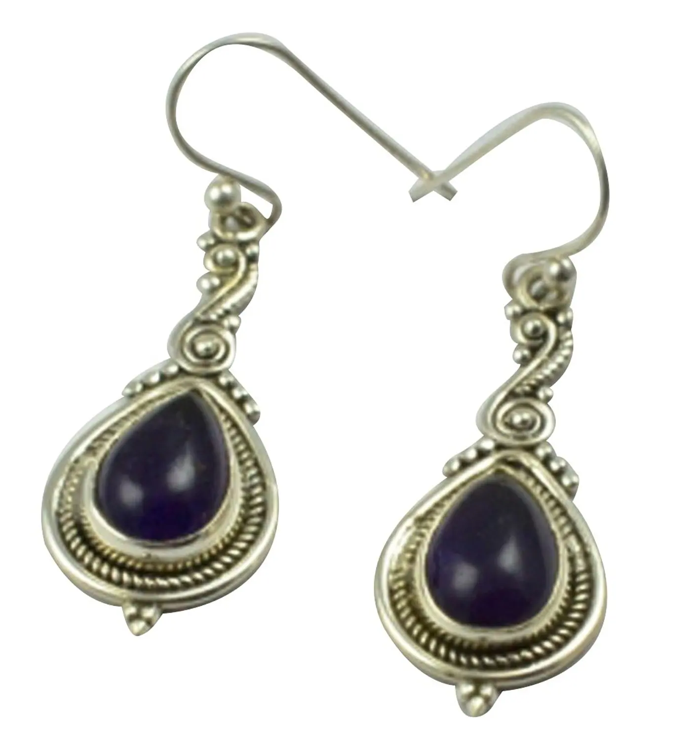 

Lovegem Genuine Amethyst Earrings 925 Sterling Silver, 39.4 mm, A2244