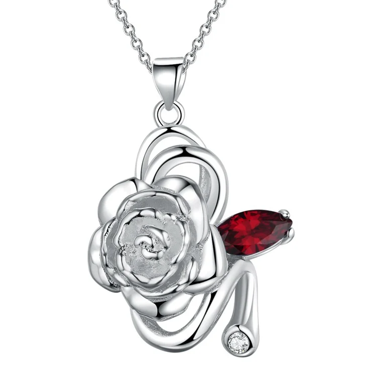 Оптовая продажа посеребренные модные ювелирные изделия ожерелье с подвеской