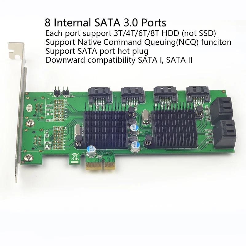 PCI e до 8 портов SATA 3 0 карты расширения III Marvell двойные чипы|port sata|8 ports satasata iii |