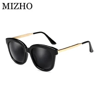 mizho black brand vacuum plating anti glare colored square mens sunglasses for women polarized vintage uv400 delicate gradient