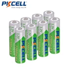 Аккумуляторные батареи PKCELL AA 8 шт., NIMH 1,2 в 2200 мАч ni-mh 2 а 1,2 в, прочные, с низким саморазрядом
