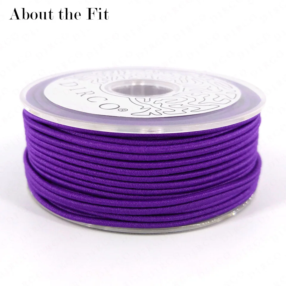 О Fit 1 мм 20 м Lastex Пряжа Нейлон стрейч Шнуры DIY аксессуары для ювелирных изделий бисер эластичные нитки Ручной Работы Выводы шнуровки - Цвет: 15 Purple