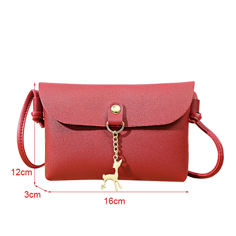 Carteras mujer de hombro Женская винтажная Маленькая кожаная сумка конверт через плечо с