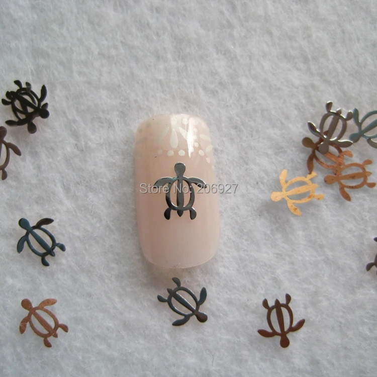 100 шт. серебряные металлические наклейки в виде черепахи|sticker water|sticker albums for collecting