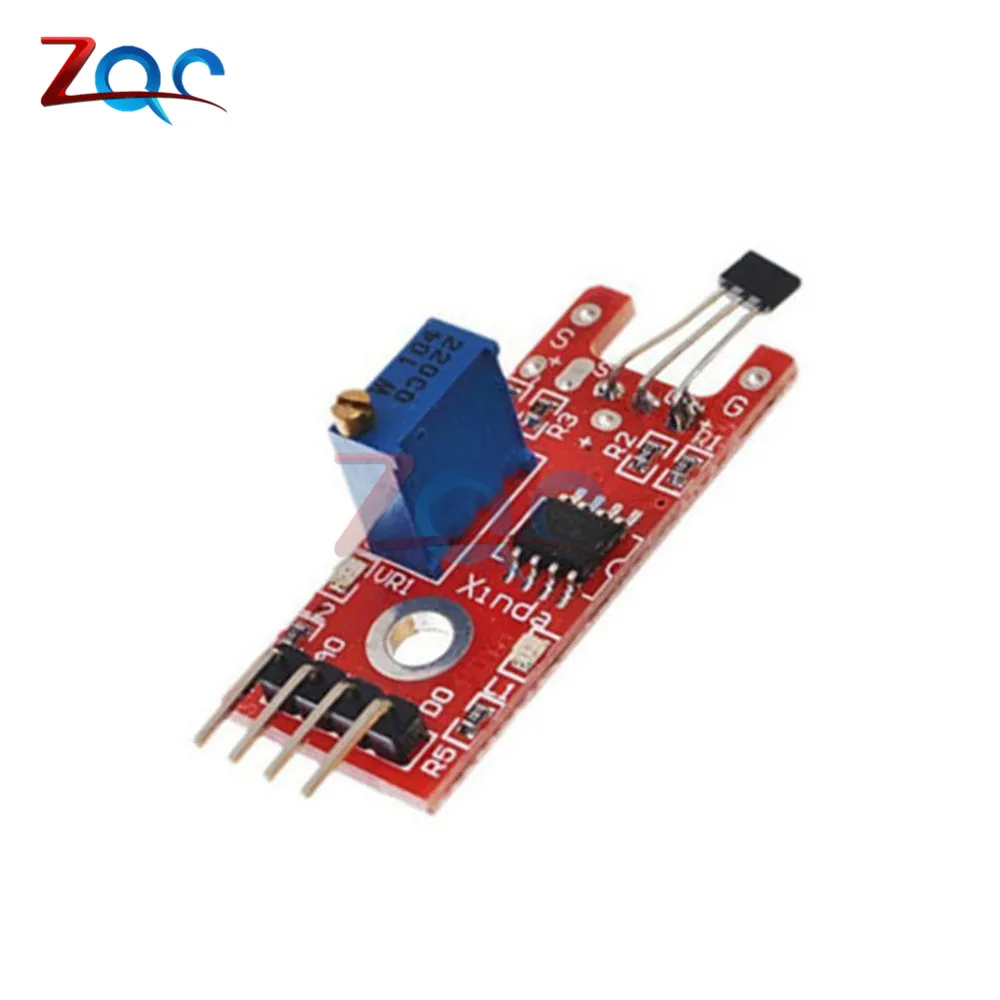 

4pin KEYES KY-024 Linear Magnetic Hall Switches Speed Counting Sensor Module for diy Starter Kit