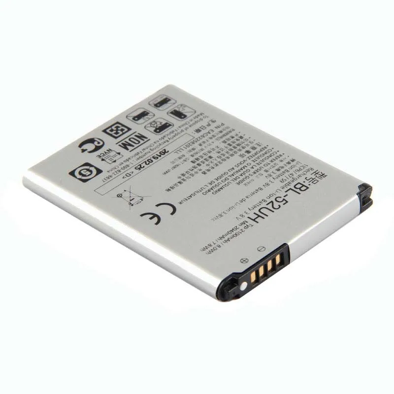 Оригинальный аккумулятор высокой емкости BL-52UH для LG L65 L70 MS323 D280N D285 D320 D325 DUAL SIM H443