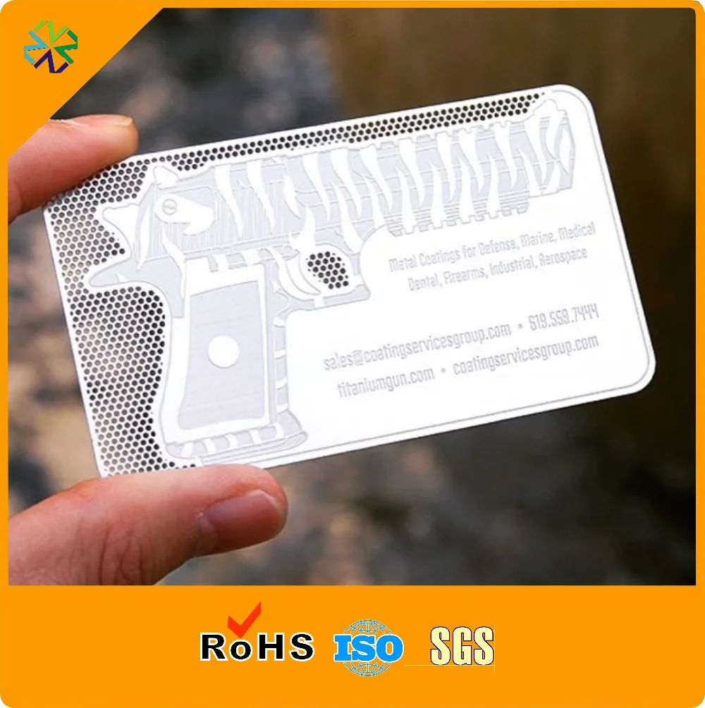 custom made business etching metal card