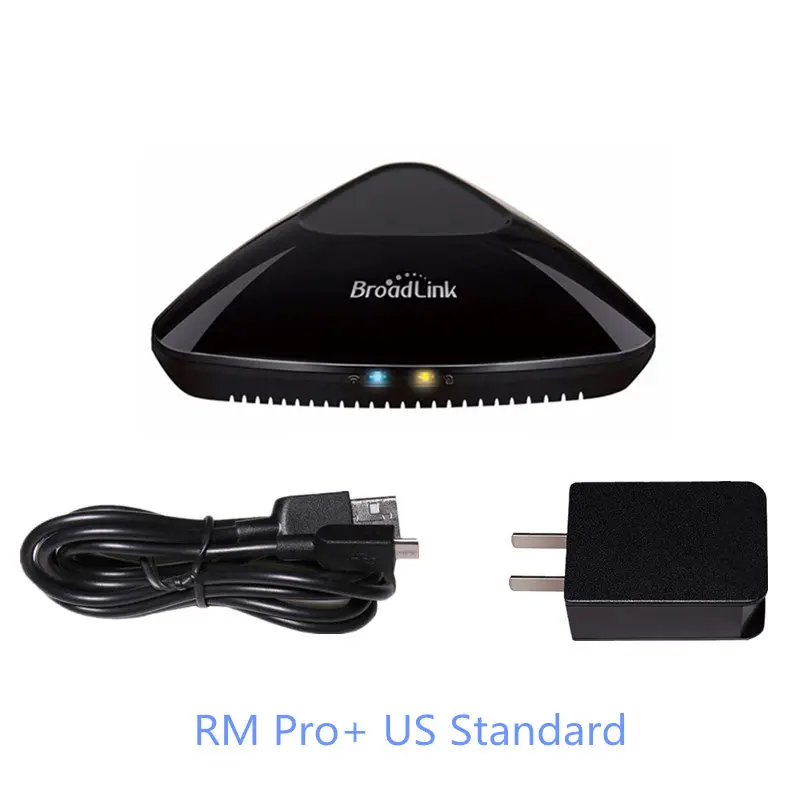 US Standard Обновленный Broadlink Rm pro+ универсальный пульт дистанционного управления IR RF 433 МГц умный пульт дистанционного управления совместимый alexa для смартфона - Цвет: US Standard