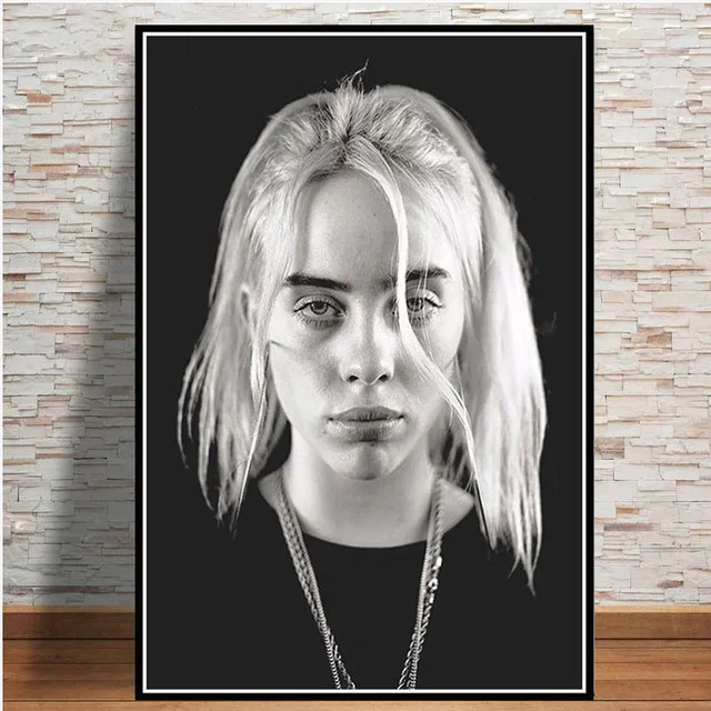 Скандинавские настенные художественные картины на холсте Billie Eilish плакат певица звезда Модульная картина Hd рисунок украшение дома для гостиной - Цвет: Nordic ZZ13084-04