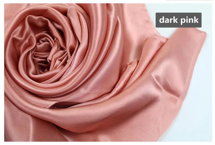 dark pink Шелковая ткань шелк тутового шелкопряда сплошной цвет много цветов ширина 114 см гладкокрашеный шелк - Цвет: dark pink