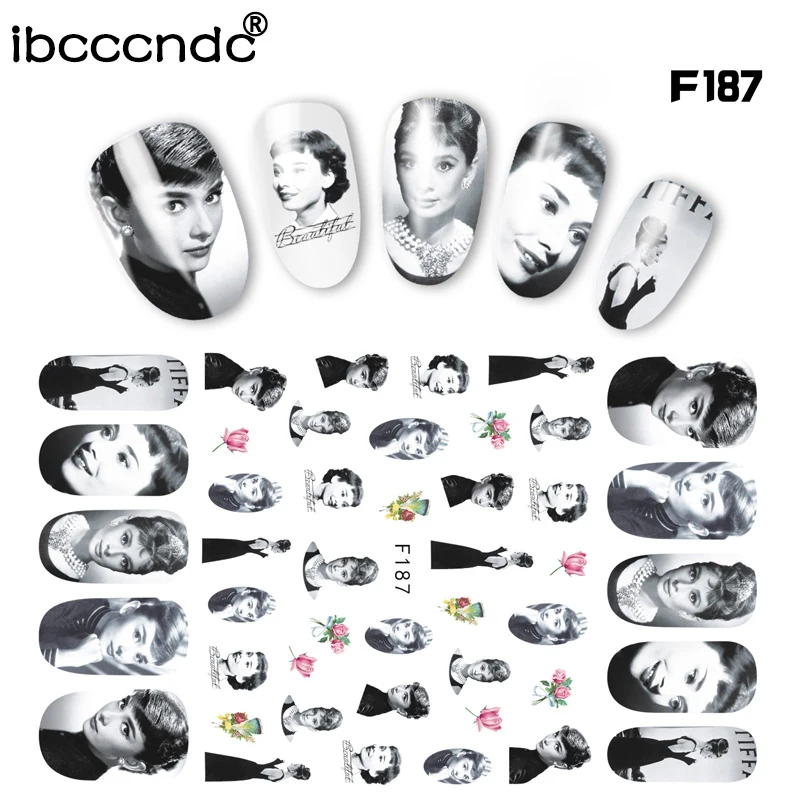1 лист наклейки для ногтей Популярные переводные Декор красоты слайдер крутая