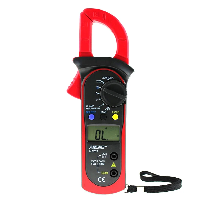 

LCD Digital Clamp Multimeter OHM Amp Volt Meter AC/DC Current Resistance Tester