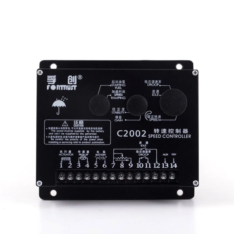 

Generator accessories Fortrust speed controller C2002 governor speed control board