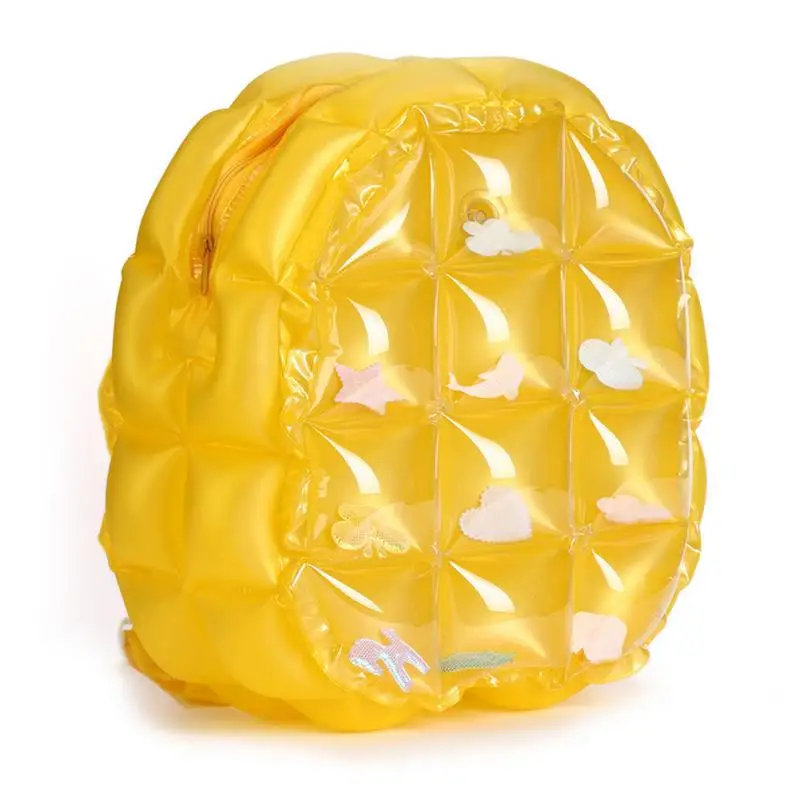 Yellow Color Детский открытый надувной водонепроницаемый мешок мультфильм открытый пляжный рюкзак туристическое снаряжение - Цвет: Yellow Color
