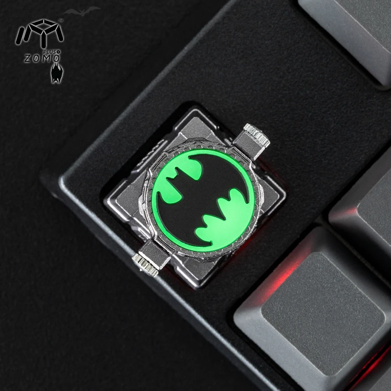 Zomo batman прожектор летучая мышь Gotham Artisan Keycap из анодированного на станке с ЧПУ