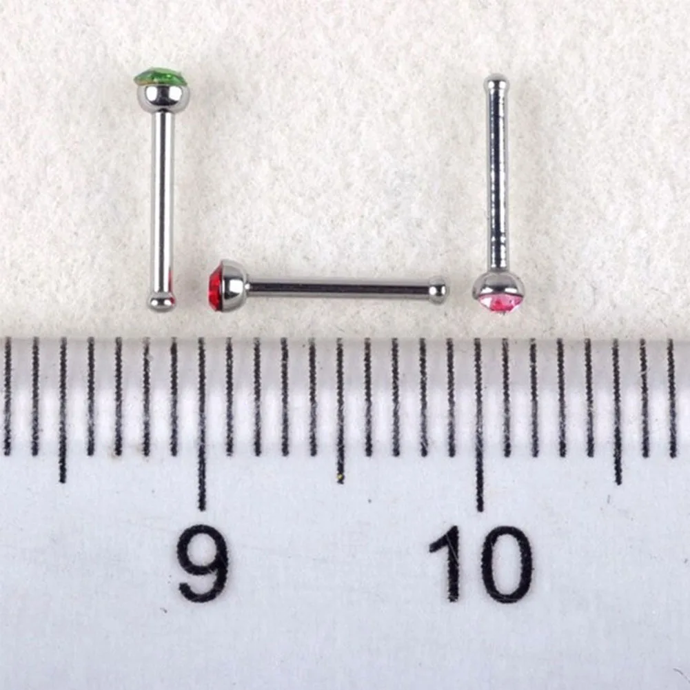 Женское кольцо для пирсинга элегантные серебряные шпильки носа 40