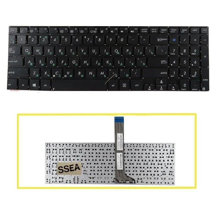 

SSEA New Laptop Russian Keyboard For Asus S551 S551L S551LB K551 K551L K551LA K551LB K551LN RU black Keyboard NO frame