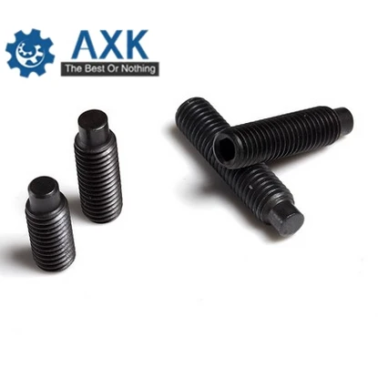 

M3 M4 M5 M6 M8 M10 M12 M14 M16 DIN915 Black grade 12.9 steel Hex Hexagon Socket Set Screw with Dog Point Grub Convex End Bolt