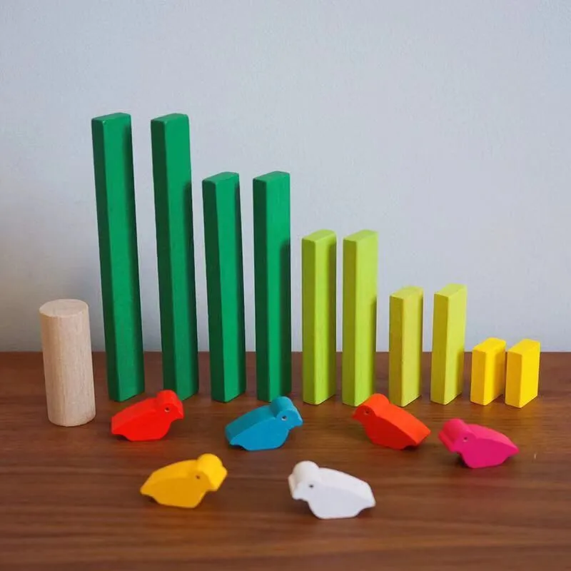 Детские развивающие игрушки Banlanced Bird деревянные блоки Banlancing Wood Toy красочные милые