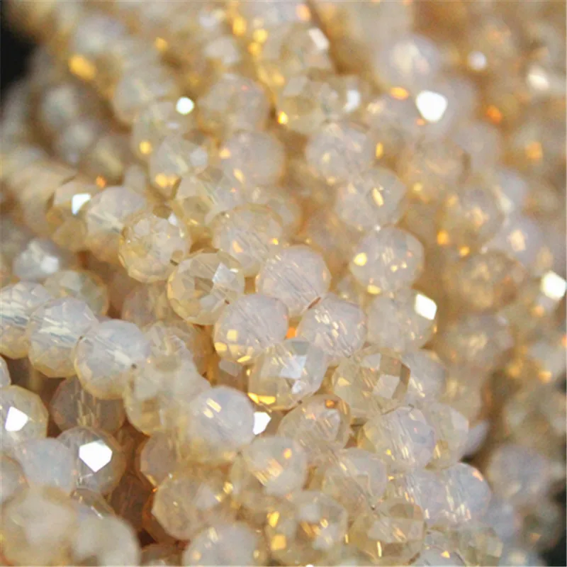 6 мм шампанское AB австрийского хрусталя Бусины Цепочки и ожерелья 100 шт. aaa Одежда