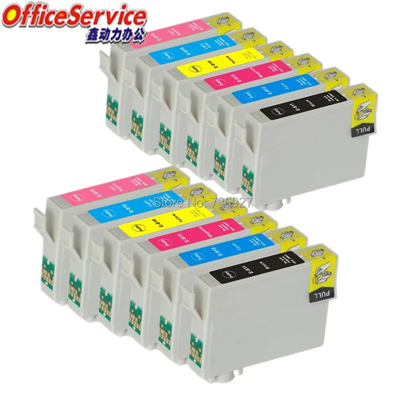 

12X Compatible Ink Cartridge T0811N to T0816N 811N For Epson Stylus Photo T50 R290 R390 RX590 RX610 inkjet printer