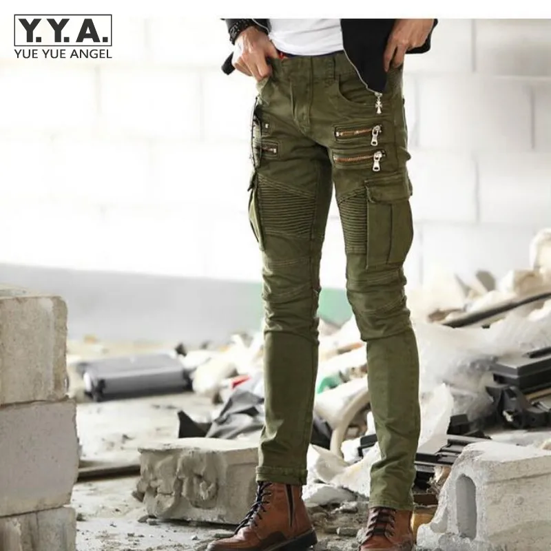 Мужские брюки карго облегающие джинсы в стиле милитари для фитнеса|pants military|casual