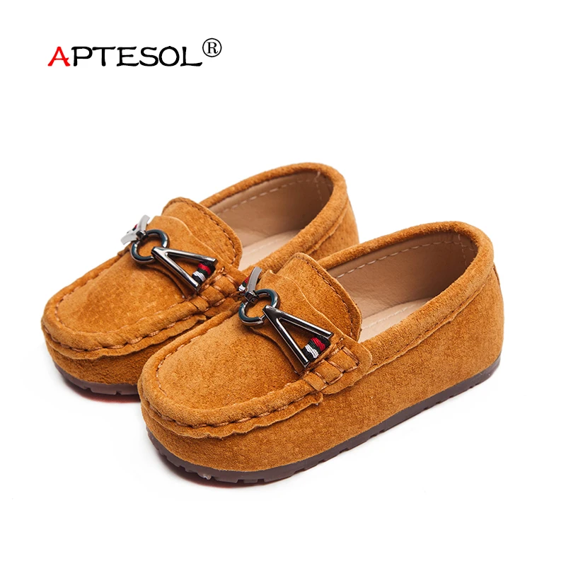APTESOL Высокое качество детская из свиной кожи повседневная обувь классические