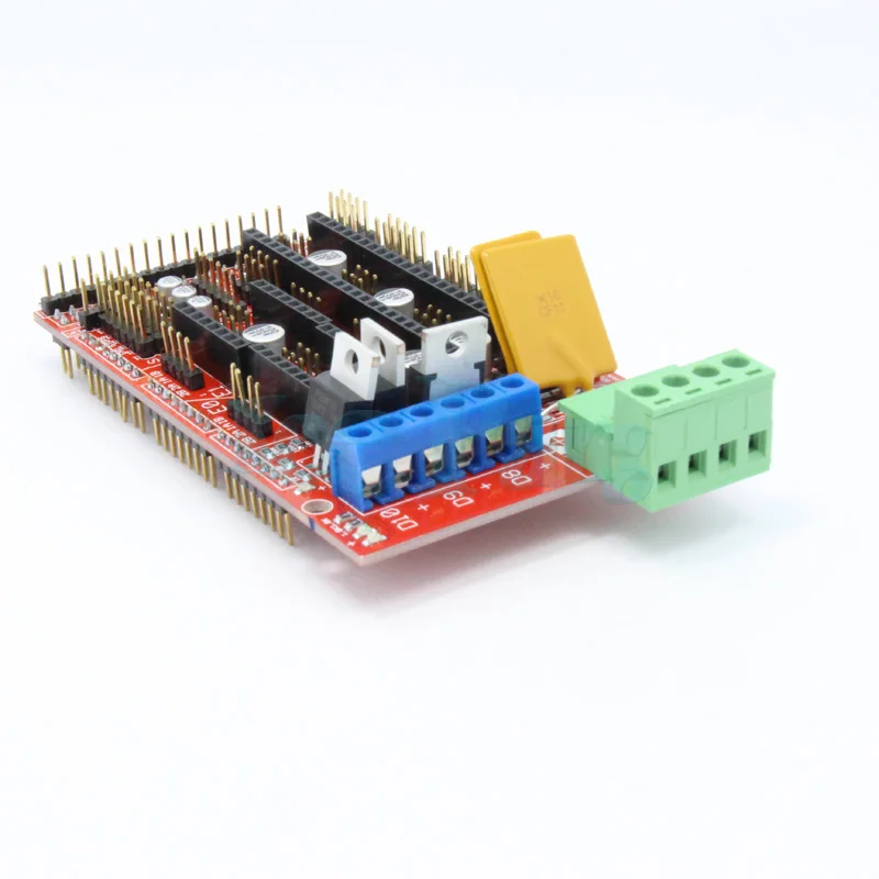 Модуль контроллера 3D-принтера RAMPS 1 4 REPRAP + 5 драйверов A4988 радиаторов | Компьютеры и