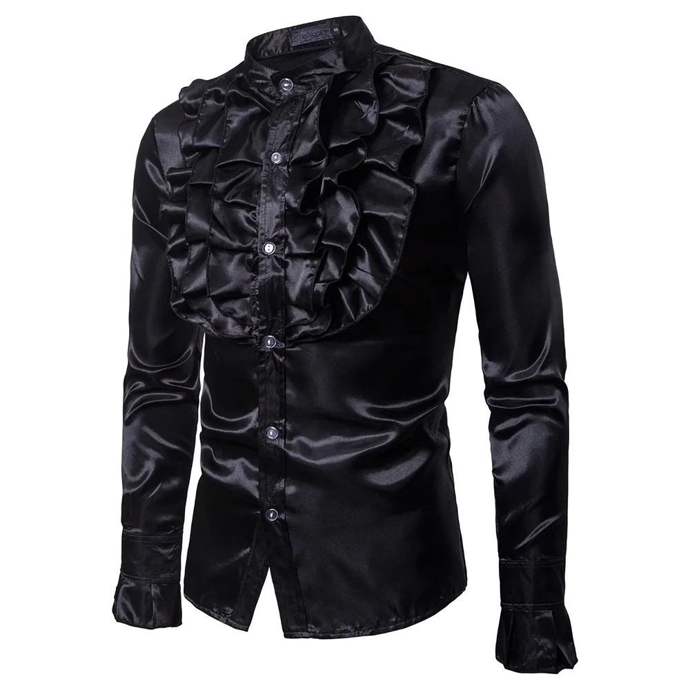 feitong men's special style attract eye shirts mens long sleeve tuxedo elegant floral durabel enough amazing#g40 |