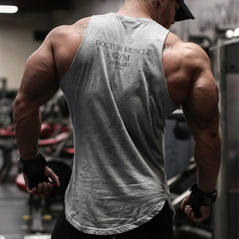 Muscleguys хлопковые спортивные майки мужские без рукавов для мальчиков бодибилдинг