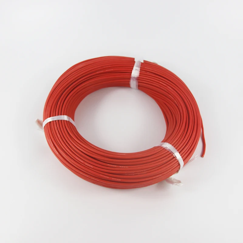 100 метров черный красный синий силиконовый провод 16AWG термостойкий 200 градусов