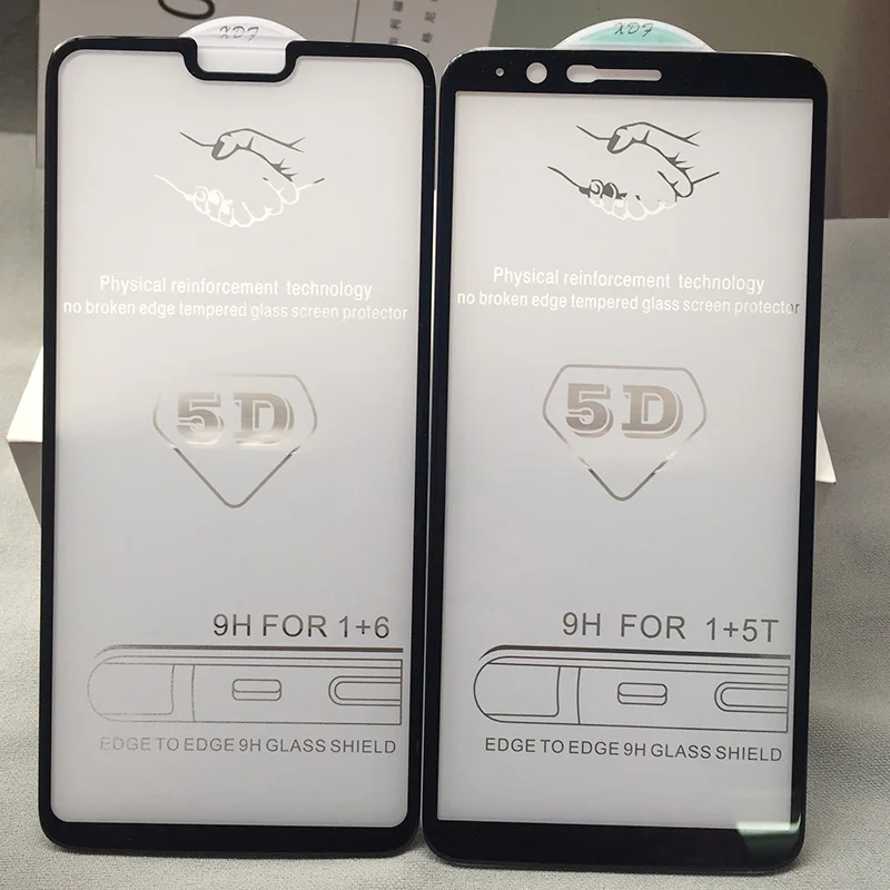 Tfshining новое 5D полное покрытие краев закаленное стекло для Oneplus 6 5 T Защитное экрана