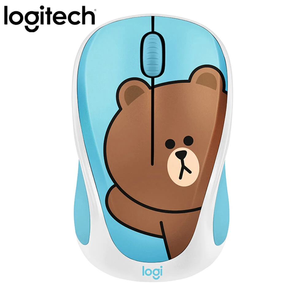 Оригинальная беспроводная мышка оптическая мышка lotech LINE FRIENDS, очень милая оптическая сенсорная мини-мышь для офиса и дома