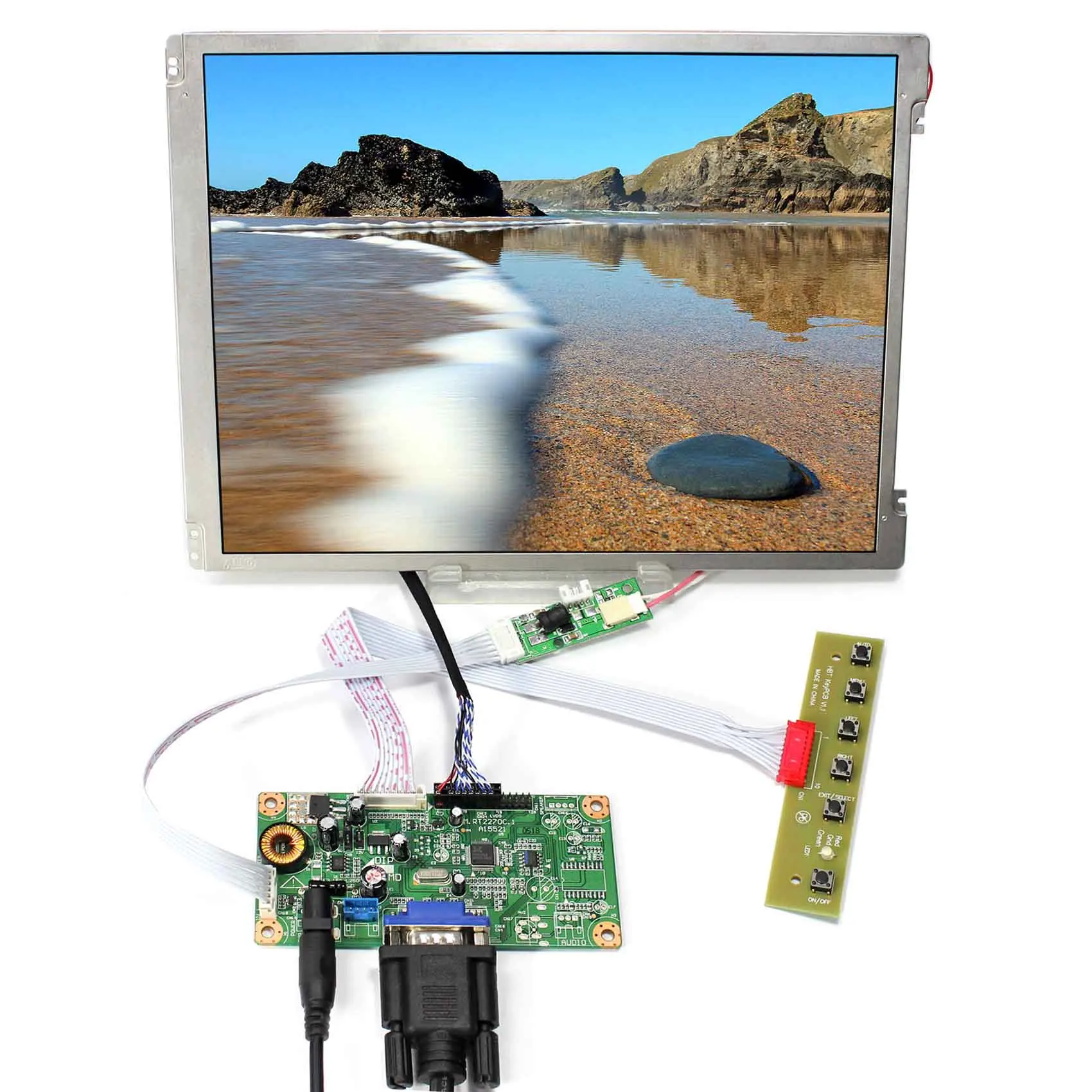 Плата контроллера VGA LCD RT2270C A + 10 4 светодиодный 800x600 Светодиодная подсветка для