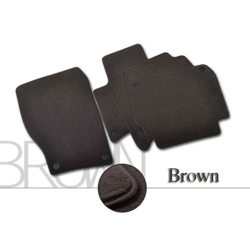 Универсальные однотонные нейлоновые автомобильные коврики без запаха передние