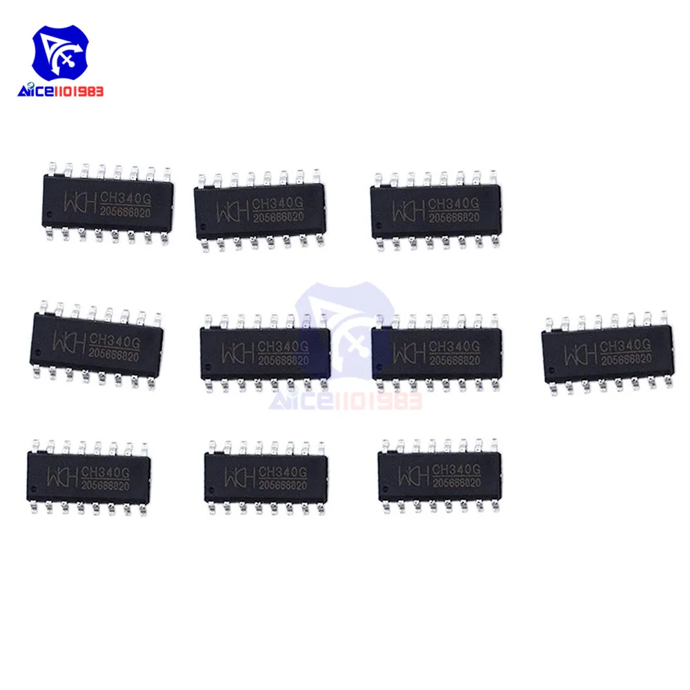 10 шт./лот IC чип CH340G CH340 SOP-16 R3 плата оригинальная интегральная схема | Электронные