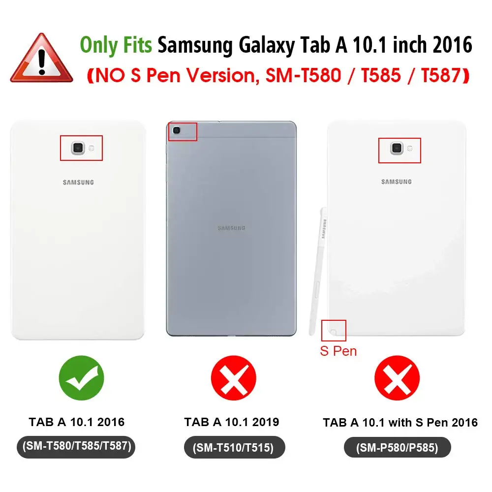 Для Galaxy Tab A 10,1 чехол, ударопрочный сверхпрочный защитный чехол для samsung Galaxy Tab A 10,1 T580 T585