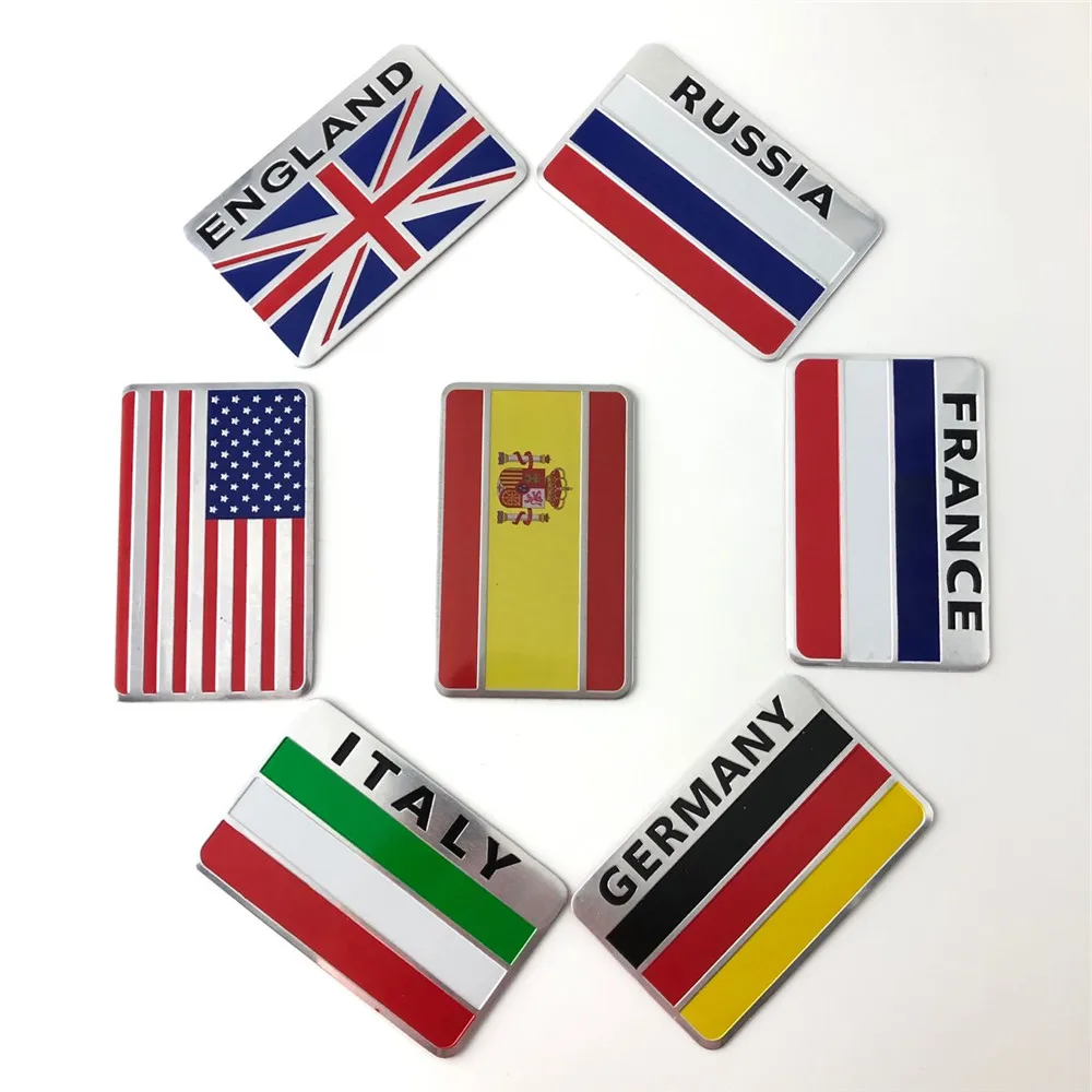 Aluminum Badge Emblem Flag Car Sticker For Skoda Octavia Yeti Roomster Fabia Rapid Superb KODIAQ Citigo  Автомобили и