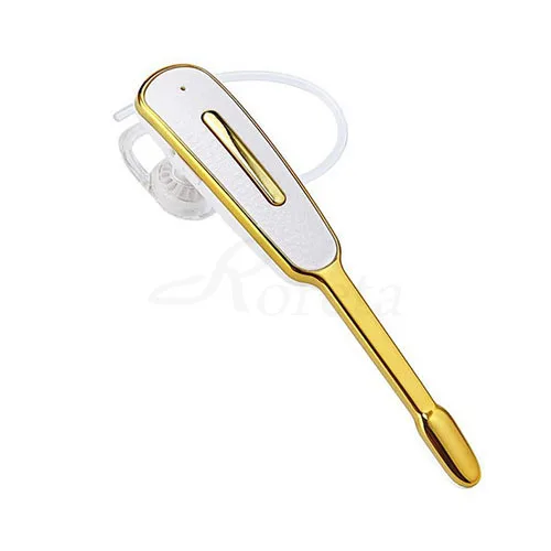 white gold Roreta, беспроводные bluetooth наушники, ушные крючки, громкая связь, бизнес гарнитура с микрофоном, спортивные bluetooth наушники для iphone, samsung - Цвет: white gold