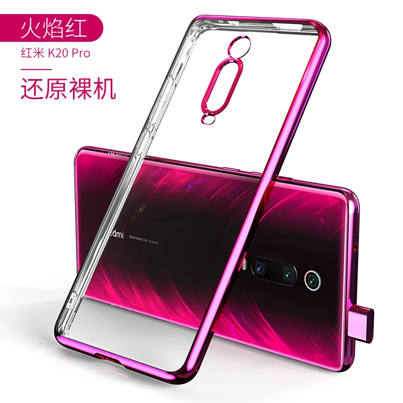 Прозрачный чехол xiaomi Red mi k20 Pro с блестками, задняя крышка из ТПУ для Red mi k20 xiaomi mi 9 t, мягкий глянцевый тонкий защитный чехол