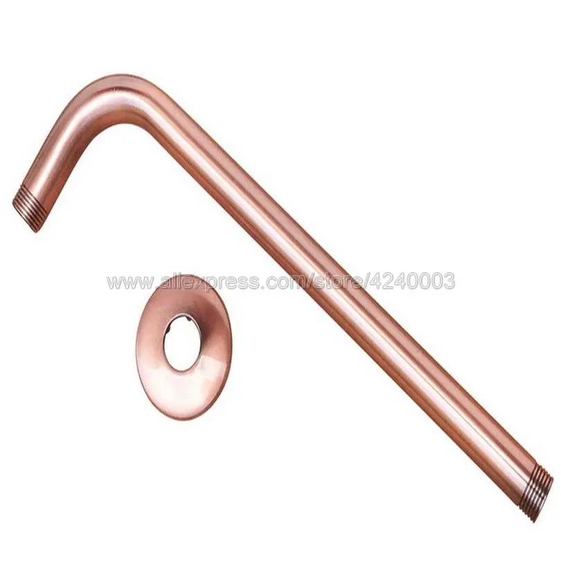antique red copper wall shower head extension pipe 12 long shower arm arm bathroom accessories khh100 free global shipping