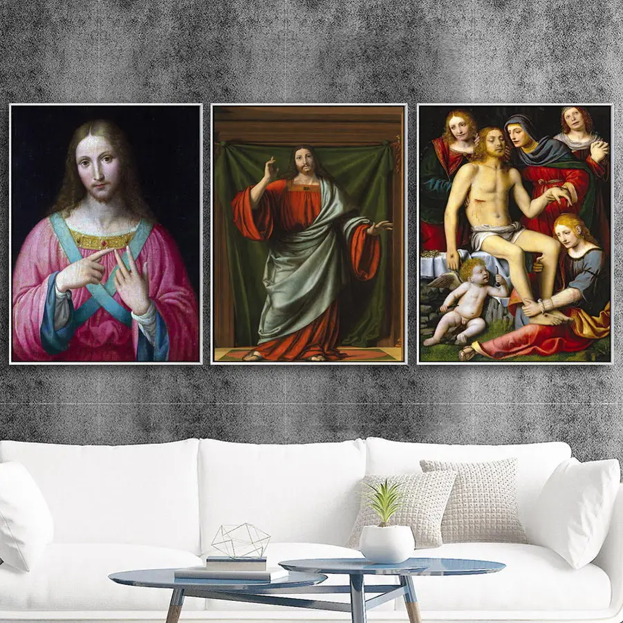 Домашний декор холст печать искусство настенные картины итальянского Леонардо