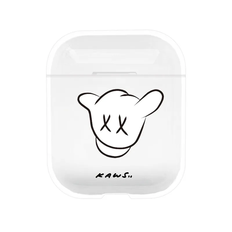 Цветочный чехол для Airpods мультфильм Прозрачный Футляр для AirPods гарнитура беспроводной Bluetooth Чехлы для Airpods Защитная крышка - Цвет: style 22