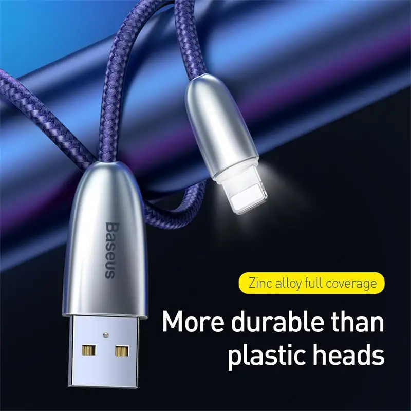 Baseus USB кабель для iPhone XR Xs Max Xs X 8 7 6 6s Plus 2.4A кабель для быстрой зарядки для iPhone кабель для зарядного устройства кабель для передачи данных Шнур