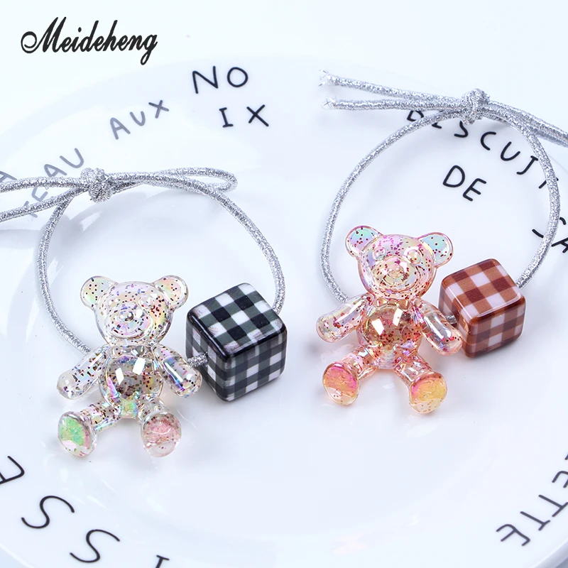 

14 16mm Acrylic Square Scottish Tartan beads for Jewelry Making Smooth Surface Bracelet Necklace Hair Ornament Accessories Gifts