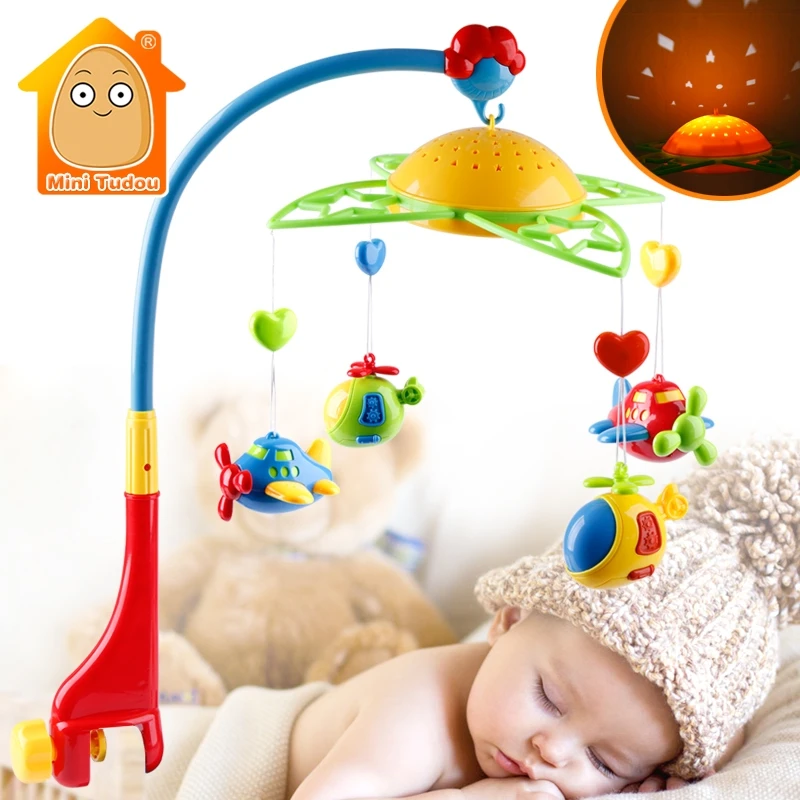 Детские погремушки держатель для вращающейся кроватки колокольчик с