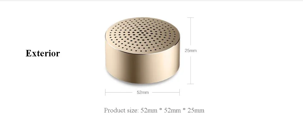 Xiaomi Bluetooth динамик Xiaomi Портативный беспроводной Bluetooth 4,0 стерео мини Mp3 плеер Музыкальный динамик Hands-free Звонки