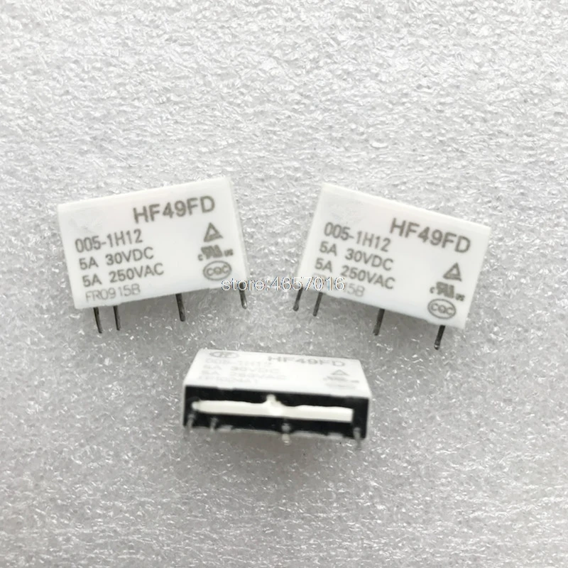 10 шт./лот реле HF49FD 005 1H12 Новое искусственное нормально открытое 5VDC|Реле| |