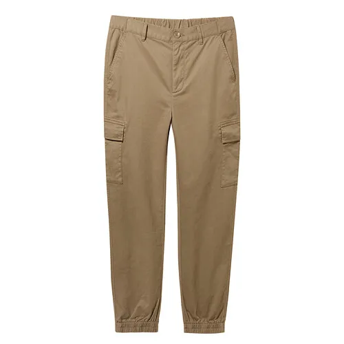 11Brown Giordano мужские стрейчевые повседневные брюки из натурального хлопка,с дополнительными карманами по бокам - Цвет: 11Brown