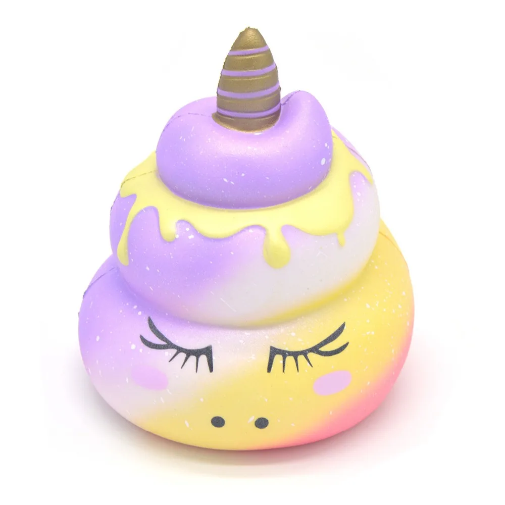 1 шт. Kiibru Squishy Единорог какашка колоссальный медленно Восстанавливающий форму